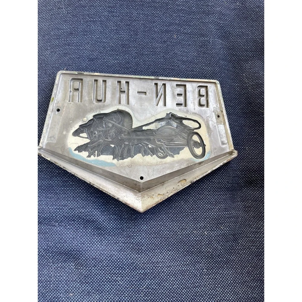 Ben-Hur Freezer Name Emblem Chariot Badge Plastic Sign 9‎ Inch Sku30